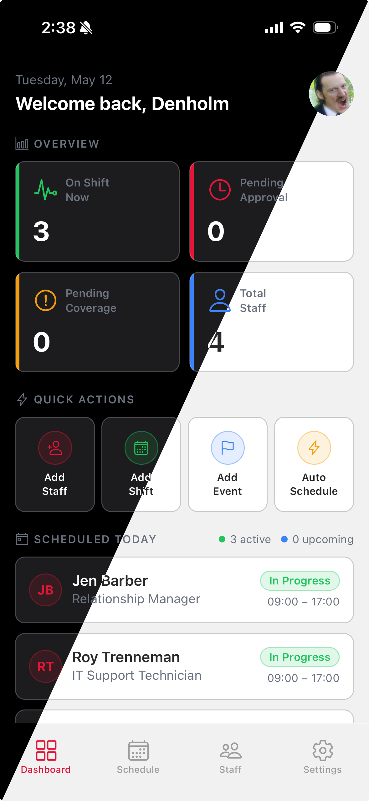 Dark Mode screenshot